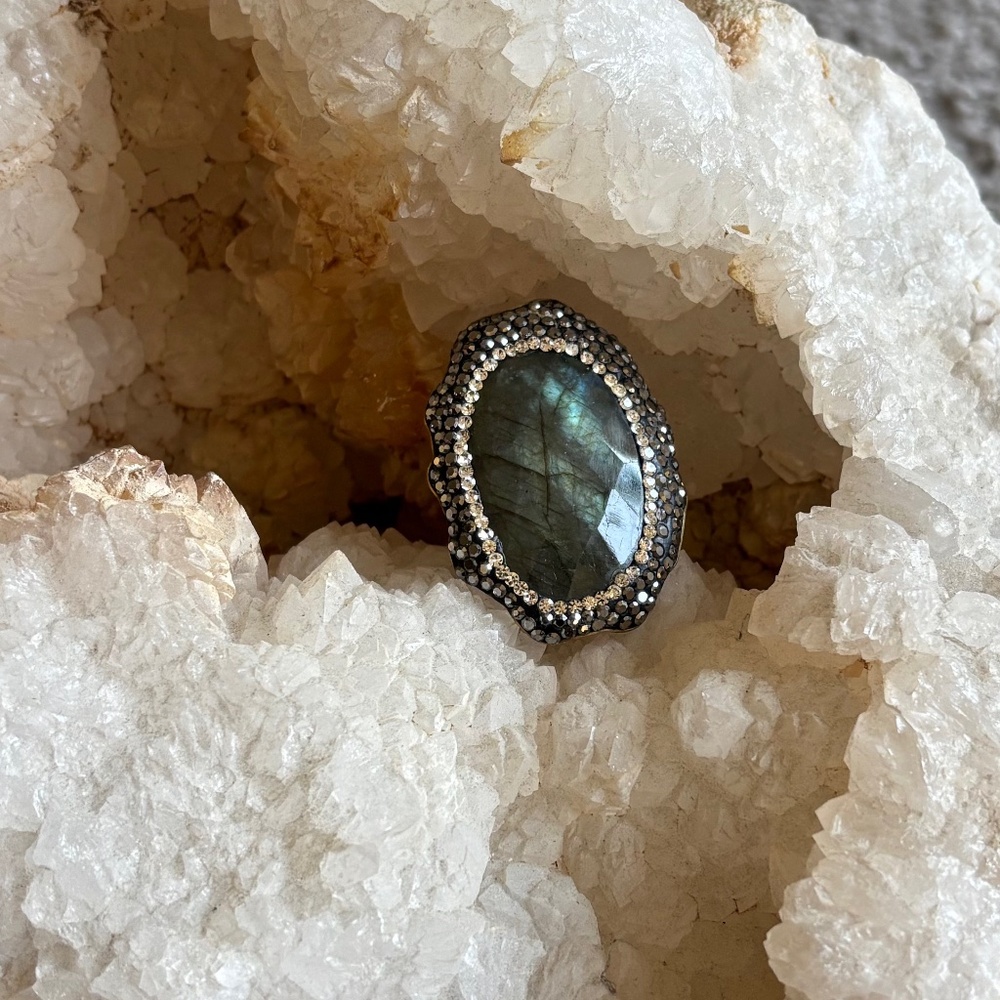 Labradorite Statement Ring - Picture 13 of 13